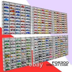 For 300 and more 1/64 Hot Wheels, Matchbox & Diecast Car Compatible Display Case