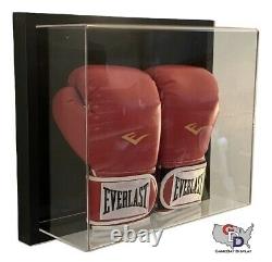 Framed Acrylic Wall Mount Double Boxing Glove Display Case UV Protect Full Size