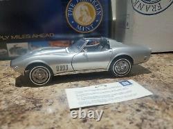 Franklin Mint 1968 Limited Edition Corvette In Original Box With Display Case FS