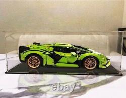 GARY Acrylic Display Case For LEGO Lamborghini SIAN 42115 BOX Fast Shipping