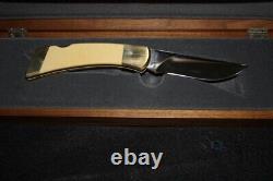 GERBER BALD EAGLE SCRIMSHAW COMMEMORATIVE SPORTSMAN III KNIFE in DISPLAY BOX