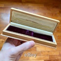 Gallet Chronograph Vintage Wooden Watch Display Box Case, Very Nice & Rare Orig