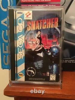 Genuine Snatcher (Sega CD, 1994) Complete with Manual in Acrylic Display Case