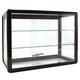 Glass Counter Display Case- Black OPEN BOX