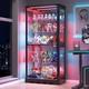 Glass Display Cabinet with RBG Lights, 5-Tiers Display Cases for Collectibles