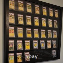 Graded Trading Card Display Case USA Made 55 Sport Solid Wood Baseball PSA Slabs
