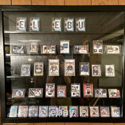 Graded Trading Card Display Case USA Made 55 Sport Solid Wood Baseball PSA Slabs