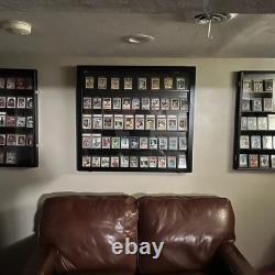 Graded Trading Card Display Case USA Made 55 Sport Solid Wood Baseball PSA Slabs
