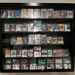 Graded Trading Card Display Case USA Made 55 Sport Solid Wood Baseball PSA Slabs