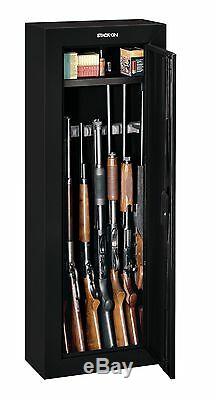 Gun Cabinet Safe Case Rack Rifle Shotgun Ammo Storage Box Hunting Security Fire