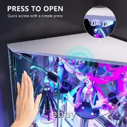 Gurexl Corner Display Cabinet with RGB Lights, Display Cases for Collectibles