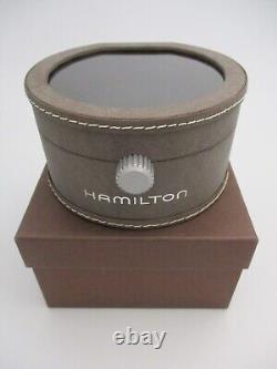 HAMILTON Round Display Watch Case withPillowithCushion & Outer Gift Presentation Box