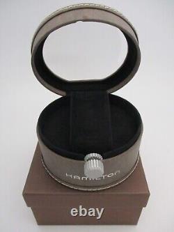 HAMILTON Round Display Watch Case withPillowithCushion & Outer Gift Presentation Box