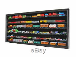 HO / RR Scale Model Train Hot wheels Display Case Cabinet Shadow Box- HW05-MAH