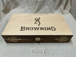 Hand Crafted Browning Solid wood Storage boxes, gun case, display box Jewelry