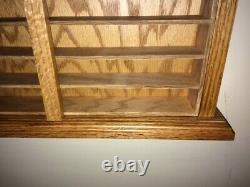 Hand Crafted Oak Display Case 1/64 Scale Die Cast NASCAR Hot Wheels Match Box