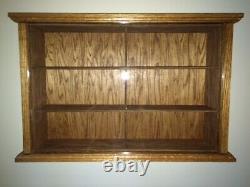 Hand Crafted Oak Display Case Match Box Hot Wheels 1/18 Scale Die Cast NASCAR
