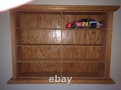 Hand Crafted Oak Display Case Match Box Hot Wheels 1/24 Scale Die Cast NASCAR