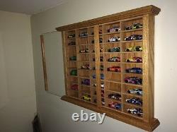 Hand Crafted Oak Display Case Match Box Hot Wheels 1/64 Scale Diecast NASCAR