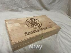 Hand Crafted Smith & Wesson Solid wood Storage boxes, gun case, display box