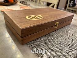 Hand Crafted light Colt Solid wood Storage boxes, gun case, display box. Walnut