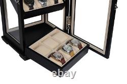 Hand Made 18 Watch Cabinet Luxury Case Storage Display Box Jewellery Watches 61b