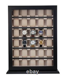 Hand Made 30 Watch Cabinet Luxury Case Storage Display Box Jewellery 51