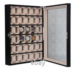 Hand Made 30 Watch Cabinet Luxury Case Storage Display Box Jewellery 51
