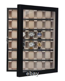 Hand Made 30 Watch Cabinet Luxury Case Storage Display Box Jewellery 51