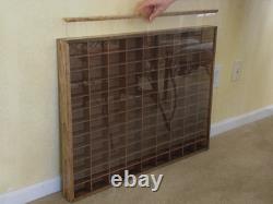 Handcrafted Wood Wall Display Case for Matchbox /Hot Wheels WithCOVER1/64 size