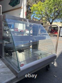 Hatco Two Shelf Full Service Heated Display Case with Curved Glass 45 1/2