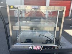 Hatco Two Shelf Full Service Heated Display Case with Curved Glass 45 1/2