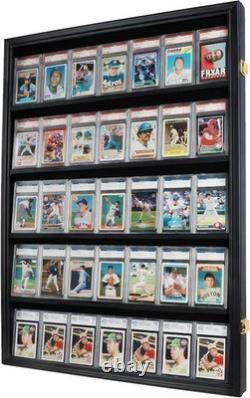 High-Transparency Locking Display Case for Football, Baseball, Basketball Cards