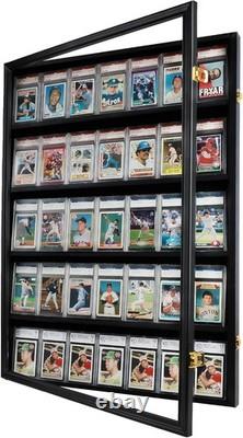 High-Transparency Locking Display Case for Football, Baseball, Basketball Cards