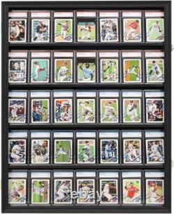 High-Transparency Locking Display Case for Football, Baseball, Basketball Cards