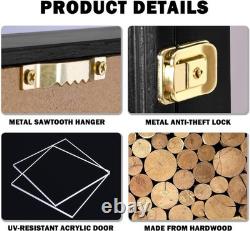 High-Transparency Locking Display Case for Football, Baseball, Basketball Cards