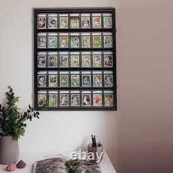 High-Transparency Locking Display Case for Football, Baseball, Basketball Cards