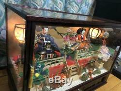 Hina doll displayed at Girls Festival imperial palace glass case music box