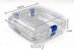 Hinged Display Box Jewelry Box Membrane Denture False Teeth Case 10X10X4cm