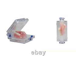 Hinged Display Box Jewelry Box Membrane Denture False Teeth Case 10X10X4cm