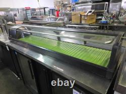 Hoshizaki 71 Curved Glass Refrigerated Sushi Display Case HNC-180AA-L
