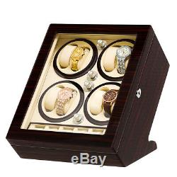 Hot Automatic Anti-magnet 8+6 Rotation Watch Winder Box Case Display NEW