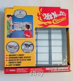 Hot Wheels Classics Collector Showcase Two Cases in Box Wall Display Set