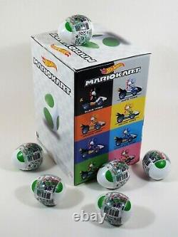 Hot Wheels Mario Kart YOSHI Mystery Eggs SEALED case of 24 Eggs with Display Box