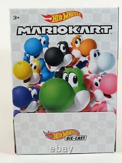 Hot Wheels Mario Kart YOSHI Mystery Eggs SEALED case of 24 Eggs with Display Box