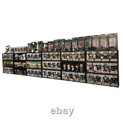 IN BOX 12 Single Row Display Cases for Funko Pops, White Cardboard Shelf