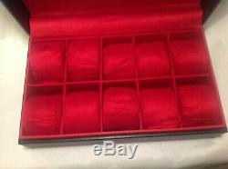 Invicta Watch Display Case 10 Slot Red Russian Diver Collectors Box