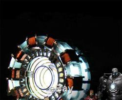 Iron Man Tony Stark MK1 Arc Reactor USB Powered Remote Control Display Box New