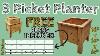 Its Possible Three Picket Planter Box Free Plans