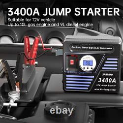 JF. EGWO 8-in-1 150 PSI Air Compressor 30000mAh Jump Starter Box Digital Display
